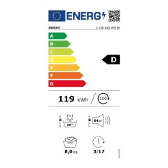 Indesit C YSD 83D WW EE Στεγνωτήριο 8kg D με Αντλία Θερμότητας